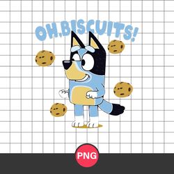 oh biscuits png, bluey dad png, bandit bluey png, cartoon png digital file