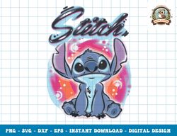 disney lilo & stitch airbrushed stitch png, sublimation