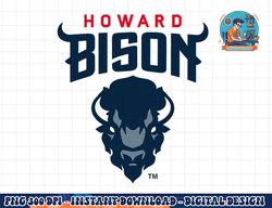 howard university bison icon logo officially licensed  png, sublimation copy