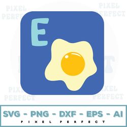 alphabet egg svg, cute egg, digital download -  file for printable art