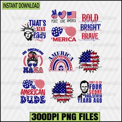 patriotic png bundle, 4th of july bundle png,all american dude png, retro 4th july png bundle,freedom png bundle, red wh