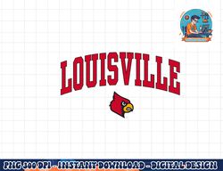 louisville cardinals arch over black officially licensed  png, sublimation copy