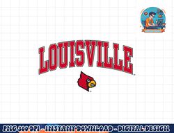 louisville cardinals arch over white officially licensed  png, sublimation copy