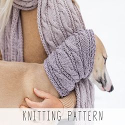 dog cowl knitting pattern cable dog snood knit pattern cable scarf knit dog collar pattern snood knit dog gift doggo