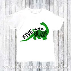 dinosaur birthday - dinosaur shirt - fifth birthday shirt - dinosaur party  -  5th birthday party - 5th birthday shirt