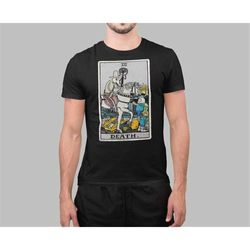 death tarot card t-shirt - tarot card t-shirt - tarot card graphic t-shirt - funny tarot card t-shirt