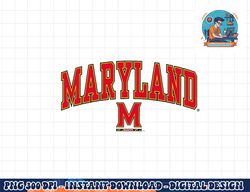 maryland terrapins arch over heather gray  png, sublimation copy