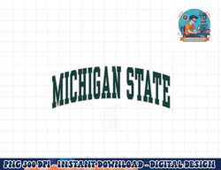 michigan state spartans arch over dark heather  png, sublimation copy
