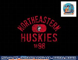 north eastern huskies vintage 1898 logo officially licensed  png, sublimation copy