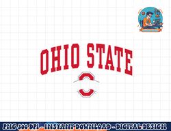 ohio state buckeyes arch over logo black officially licensed  png, sublimation copy