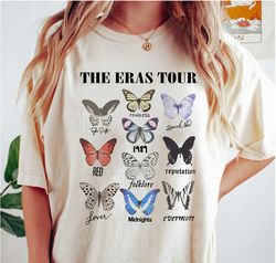 the eras tour butterfly vintage shirt, taylor swift album shirt, ts eras tour shirt, the eras tour 2023 shirt, swiftie m