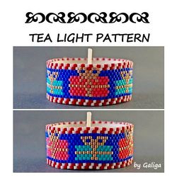 birthday gifts tea light holder peyote pattern holiday beading christmas tealight candle cover bead design gift