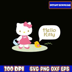 hello-kitty svg eps png, hello-kitty bundle svg, for cricut, silhouette, digital, file cut, flash download