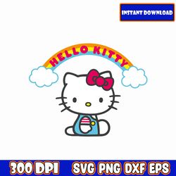 kawaii kitty svg| spring kitty| digital file for crafting|