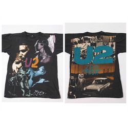 vintage u2 achtung baby zoo tour t-shirt two sides graphic single stitch bootleg