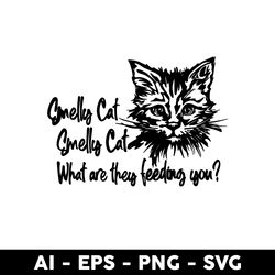 friends smelly cat song design svg, cat svg, animal svg, cartoon svg - digital file