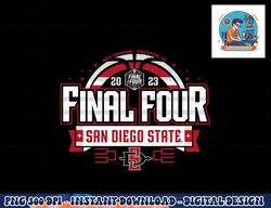 san diego state aztecs final four 2023 basketball bold black  png, sublimation copy