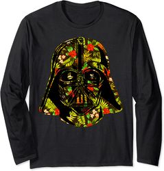 star wars darth vader hawaiian print helmet c-1 long sleeve