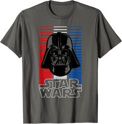 star wars darth vader red white & blue stripes t-shirt