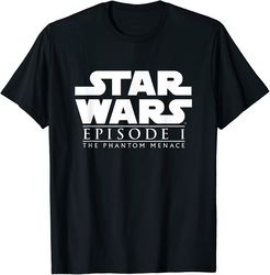 star wars episode i the phantom menace logo t-shirt