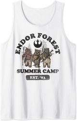 star wars ewoks endor forest summer camp tank top