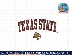 texas state bobcats arch over black officially licensed  png, sublimation copy