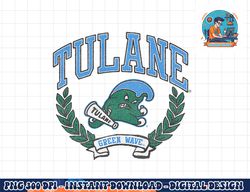 tulane green wave victory vintage logo  png, sublimation copy