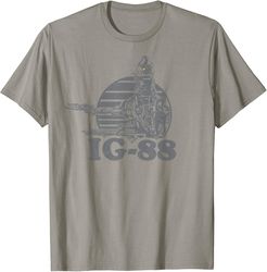 star wars ig-88 bounty hunter badge graphic t-shirt