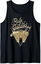 star wars last jedi gold bling falcon tank top