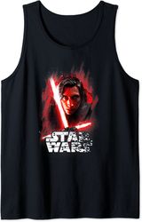 star wars last jedi kylo ren paint portrait tank top