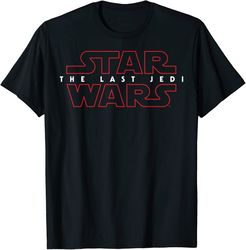 star wars last jedi red outline logo graphic t-shirt