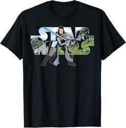 star wars last jedi rey classic jedi temple logo t-shirt