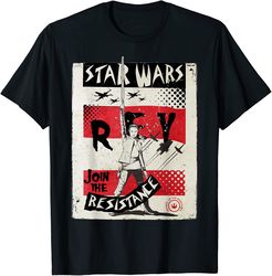 star wars last jedi rey join resistance propaganda t-shirt