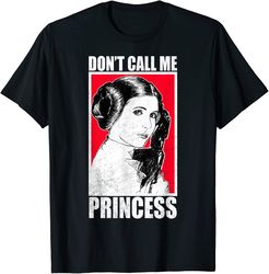 star wars leia don't call me princess poster graphic t-shirt