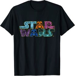 star wars logo death star plans t-shirt