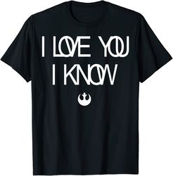 star wars love you i know rebel symbol graphic t-shirt