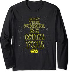 star wars may the force be with you quote long sleeve