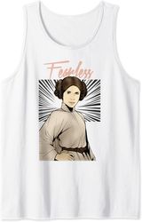 star wars princess leia fearless comic tank top