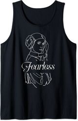 star wars princess leia fearless outline tank top