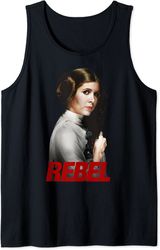 star wars princess leia rebel simple portrait tank top