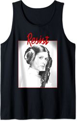 star wars princess leia resist classic portrait tank top