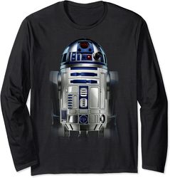 star wars r2-d2 hi-res photo pose graphic long sleeve tee