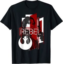 star wars rogue one jyn geometric rebel emblem t-shirt