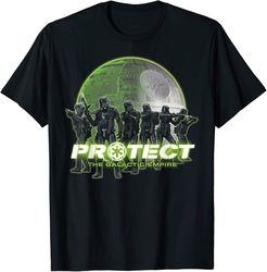 star wars rogue one trooper clan protect graphic t-shirt