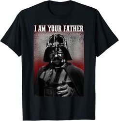 star wars stern vader i am your father finger point t-shirt