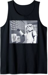 star wars stormtrooper those were the droids chalkboard tank top