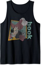 disney peter pan retro captain hook smirking tank top