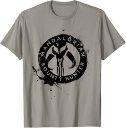 star wars the mandalorian bounty hunter splatter logo