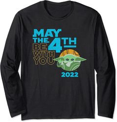 star wars the mandalorian grogu may the 4th be with you 2022 long sleeve