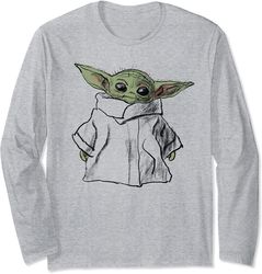 star wars the mandalorian the child illustration long sleeve